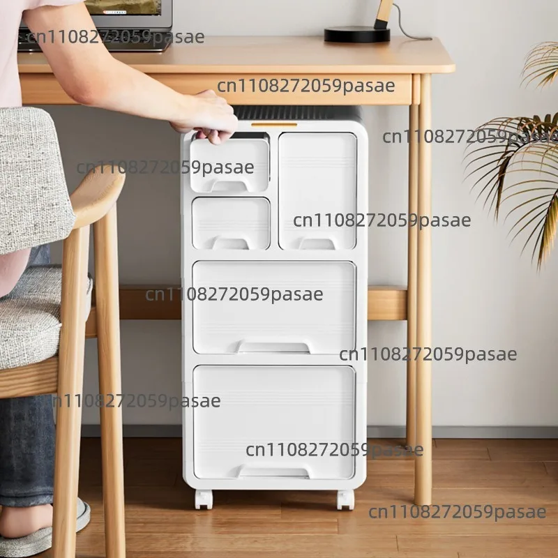 Drawer Storage Cabinet Plastic Multi-layer Combination Locker Under Table Household Storage Cabinet