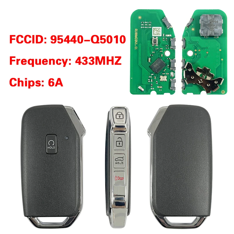 CN051256 For KIA AFTERMARKET 5-Button KEY REMOTE START FCCID: 95440-Q5010 433MHZ 6A Chip