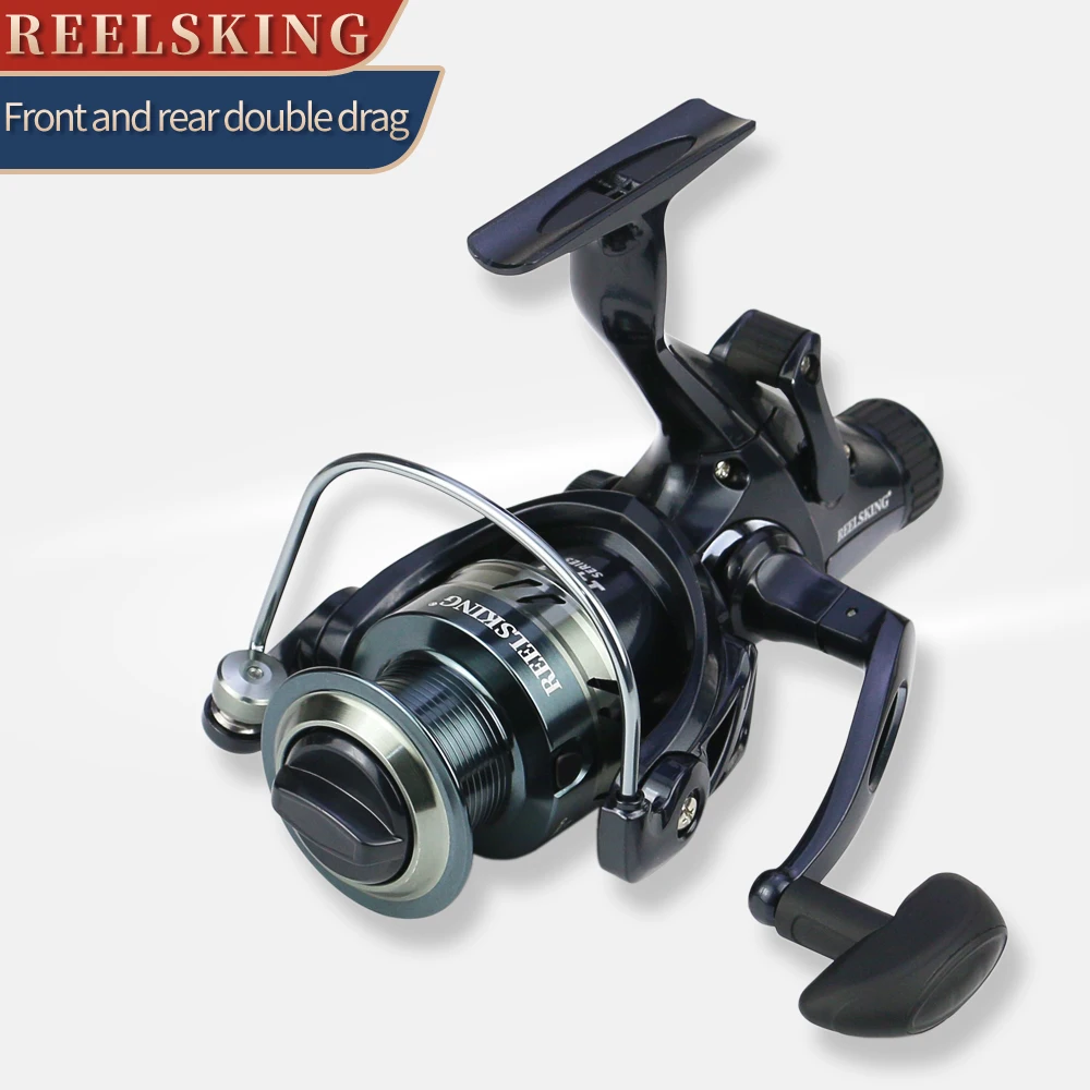 

KF Series Double Unloading Force Full Metal Front and Rear Brake Fishing Reel Light Travel Surfing Wheel Special for Carp Bass