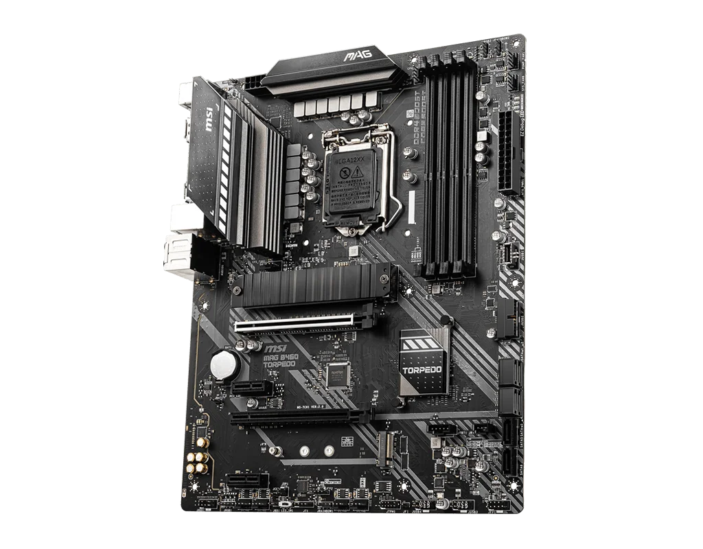 MSI B460 Motherboard MAG B460 TORPEDO Motherboard LGA 1200 support  10900F 10400F 10320 10100 G6400 G5900 DDR4 128GB ATX