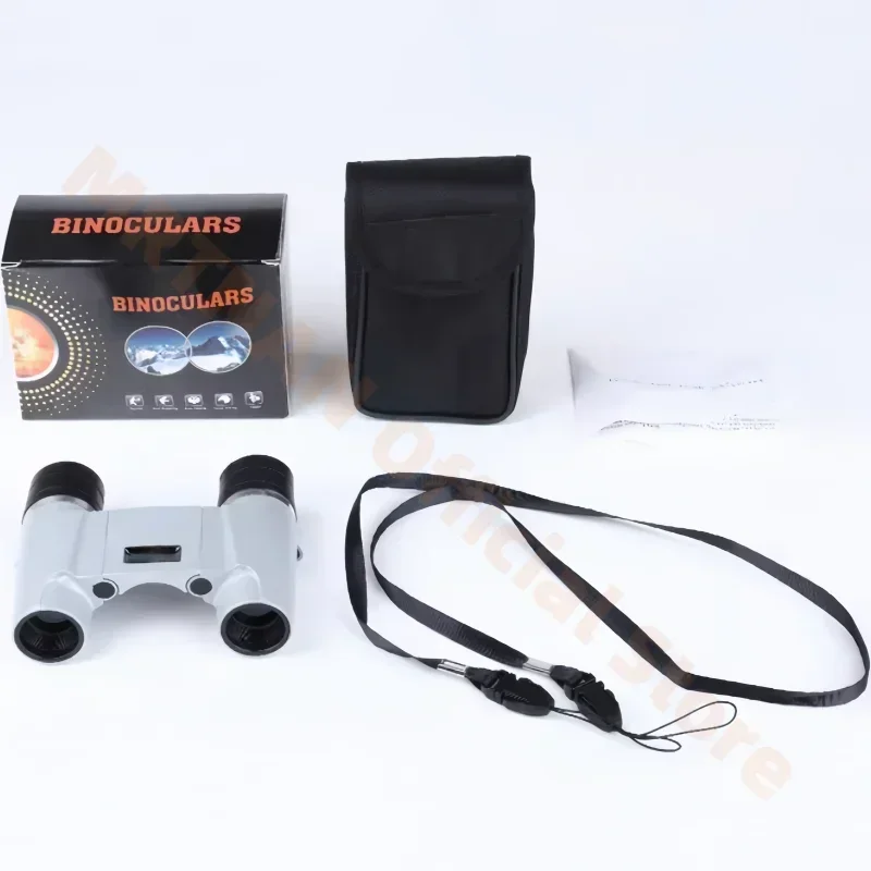 500x25 High Power Auto-Focus Binoculars HD High Magnification Low Light Portable Optics for Outdoor Camping Bird Watching