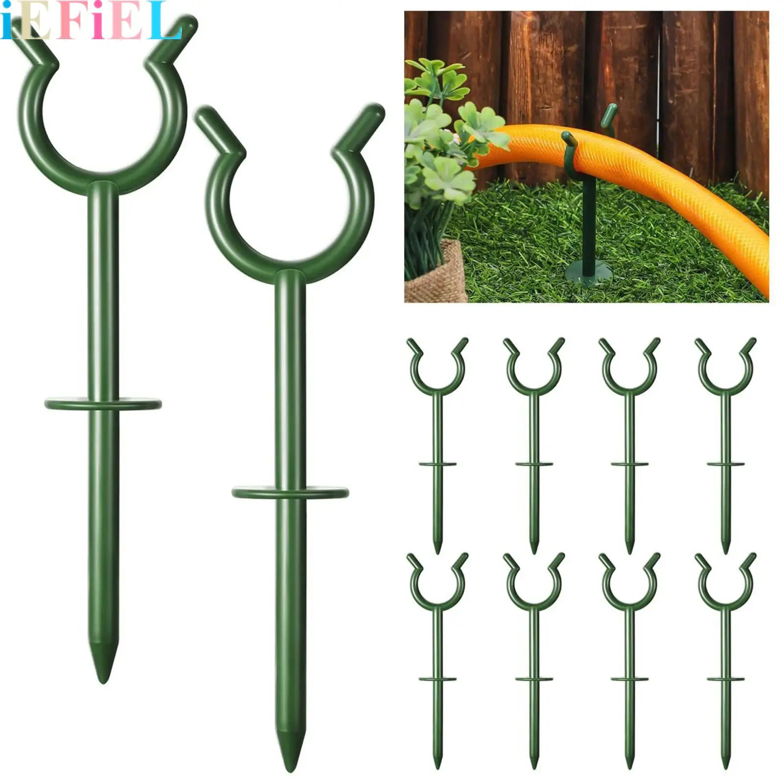 Plant U-shaped Garden Hose Guide Plastic Soaker Hose/Flexible Hose Stakes for Plant And Yard Protection Outdoor Landscaping