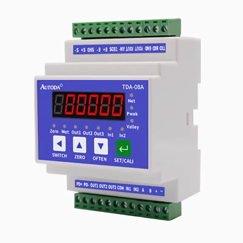 TDA-08A Rail Mounted Weight Transmitter with a Speed of 1280/Second, Weighing Transmitter with 3 Transistors