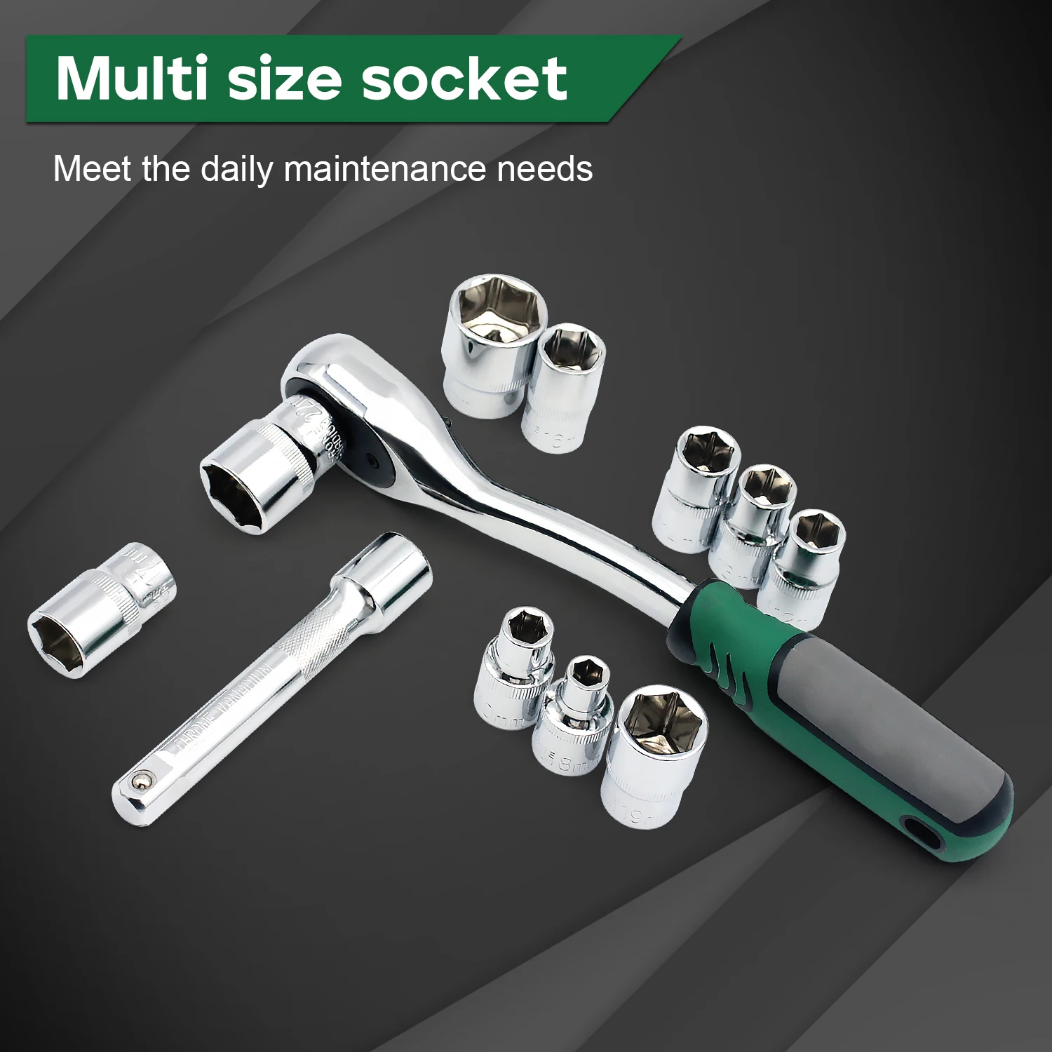 72 Tooth Ratchet Wrench Socket Set Auto Tools Set Motorcycle Car Repair Hand Tools Spanner Sleeves Head Auto Repairing Kit view 5