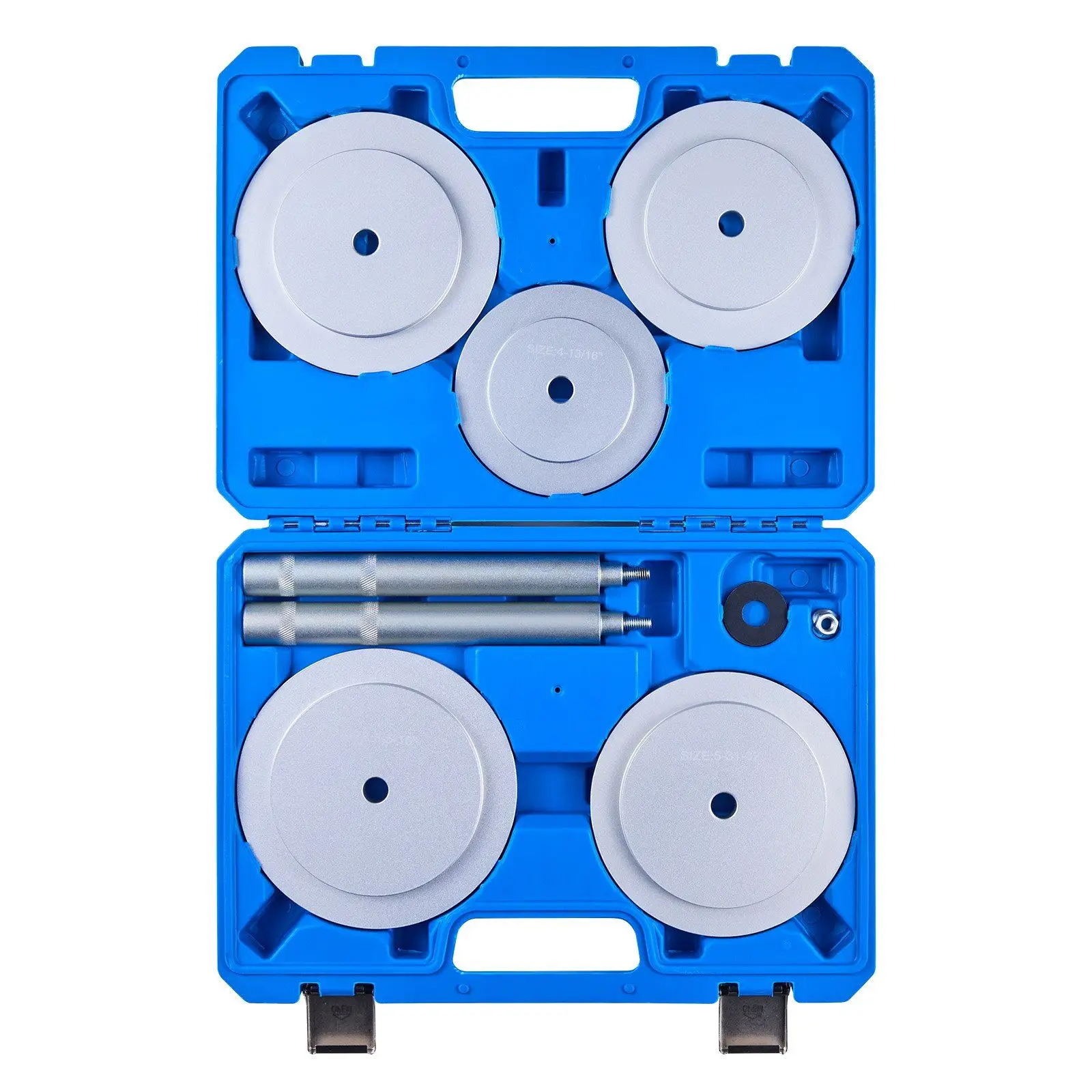 

7 Piece Bearing Press Kit with 5 Bushings Handle Shaft and Extension Rod Heavy Duty Race and Seal Driver Set with Storage Case