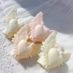 Heart Wing Silicone Mold Valentine's Day Gift idea Angel Pillar Silicone Mold Home Decor Wedding Gift