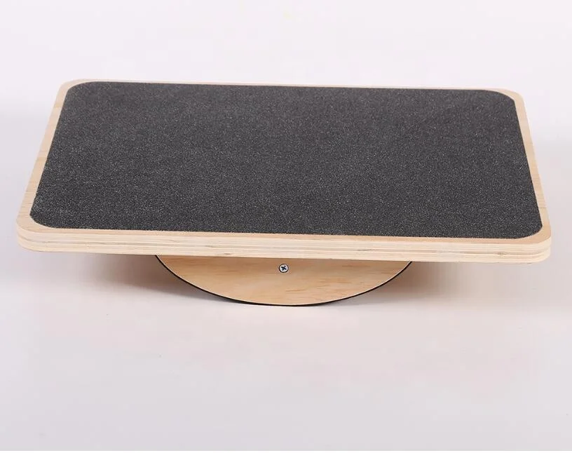 

Anti-Slip Surface and Roller Wooden Exercise Balance Board
