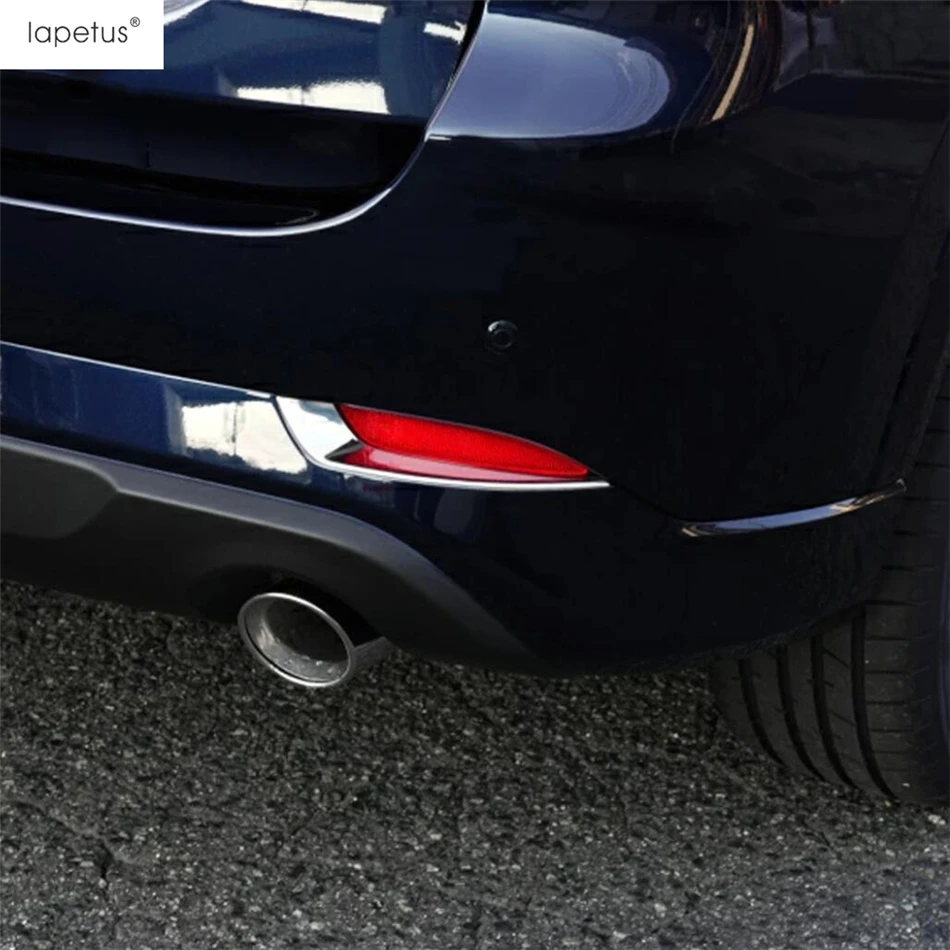 

For Mazda CX-5 CX5 2022 2023 Car Rear Fog Lamp Light Eyebrow Eyelid Strip Decoration Cover Trim ABS Chrome Exterior Accessories