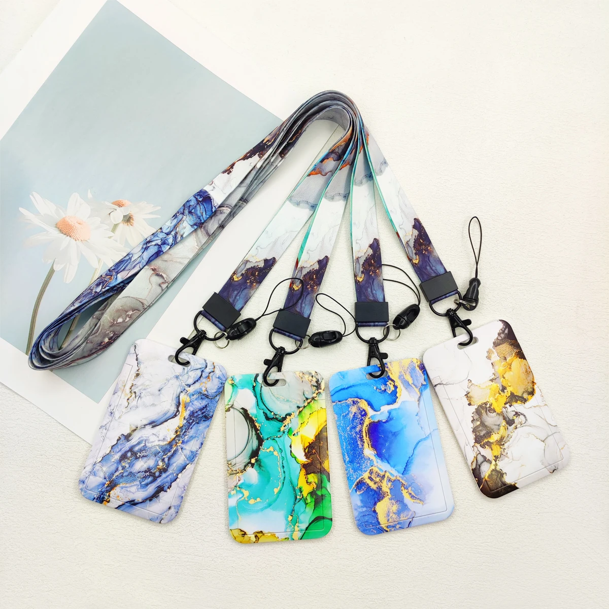 

Мраморные текстуры, держатель для карт, шейный ремешок, брелок для ключей, мужской ID, ремешки для учетных данных, ремешок для телефона в тренажерном зале, держатель для бейджа, аксессуары для ключей ﻿