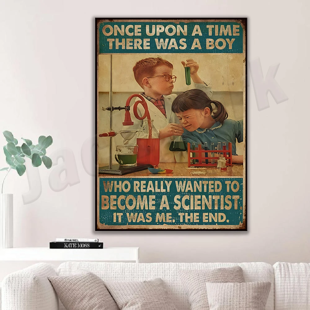 Once upon a time there was a boy who liked the trombone and he really wanted to be a scientist and this is how I ended poster