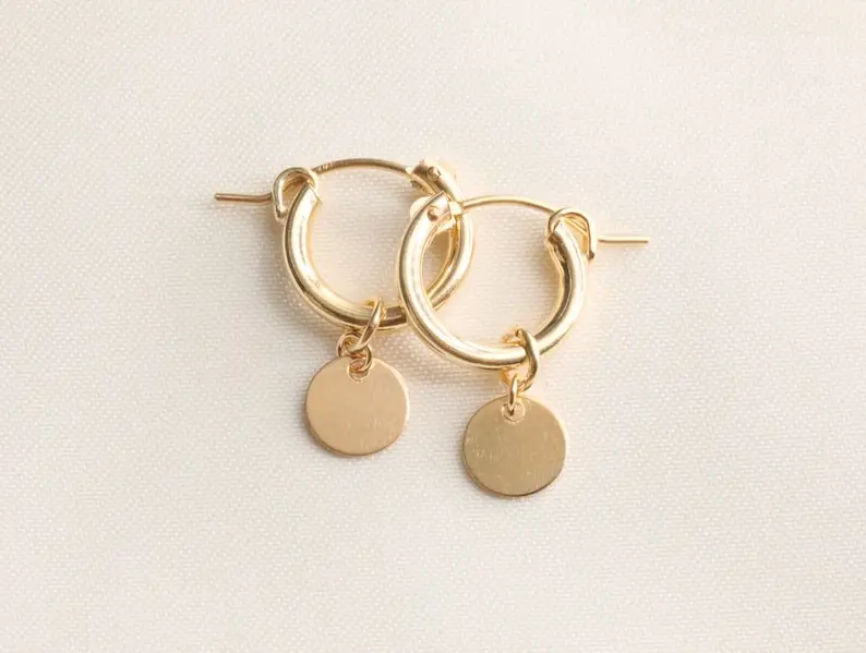 

Новые серьги-кольца из 14-каратного золота с монетами, роскошные высококачественные серьги-кольца, женские серьги, ювелирные украшения, подарки для женщин