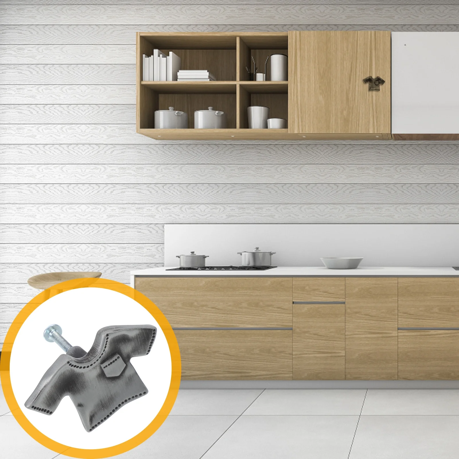 

1Set Zinc Alloy Door Handle Classic Grey Durable Wardrobe Pulls Cabinet Drawer Knobs Furniture Handle Replacement