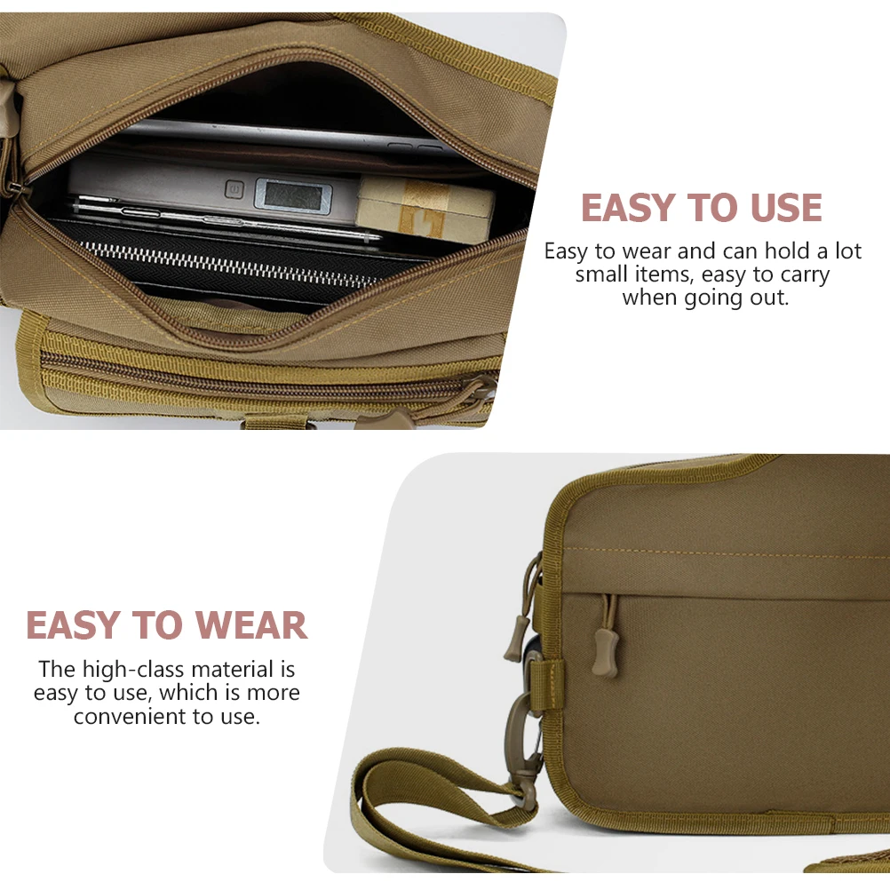 

Multi function Shoulder Bag Outdoor Crossbody Portable Sling Wear resistant Tactical Polyester Messenger Camping Supply