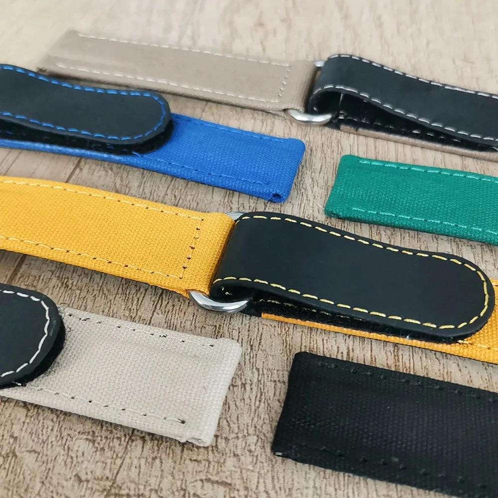 New Model Watchband Watch Chain 20MM Submariner Nylon Lazy Magic Fastener Universal Interface Watch Accessories