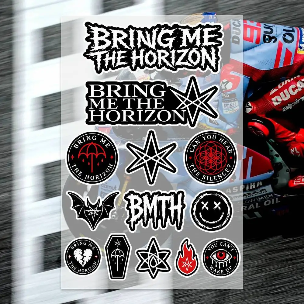 B-ring ME- thE- Horizon  Decal Set High Quality Printed and Cut Stickers Motorcycle Sticker