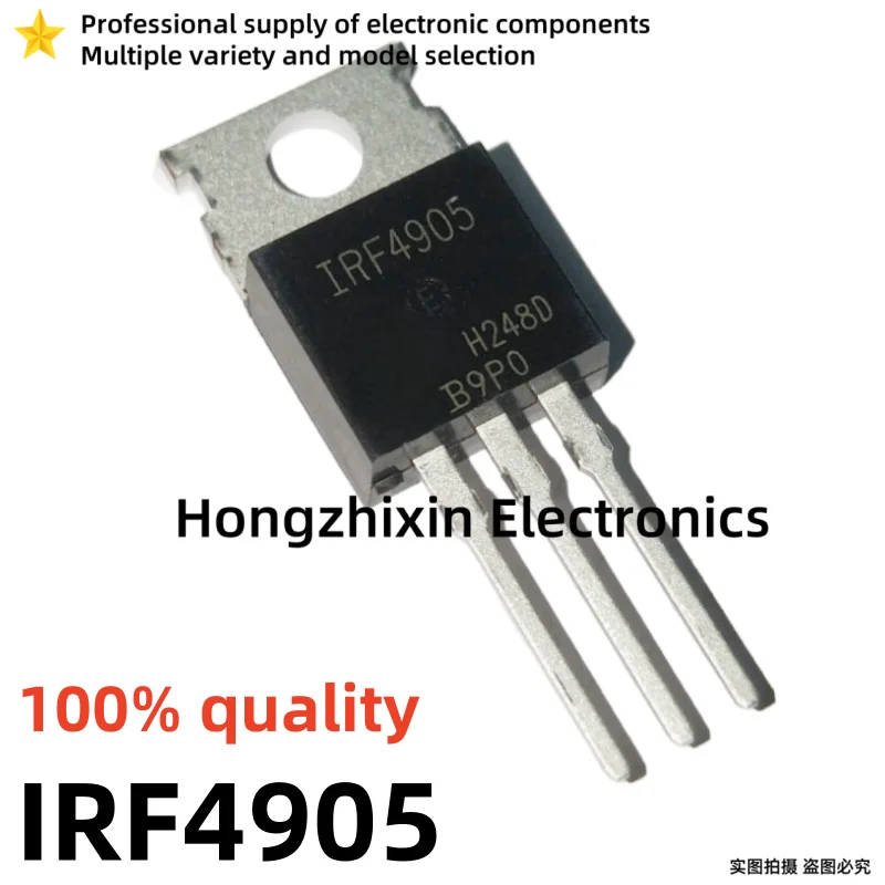 10PCS Brand new 100% quality IRF4905PBF IRF4905 4905 TO-220 74A55V P-channel MOSFET