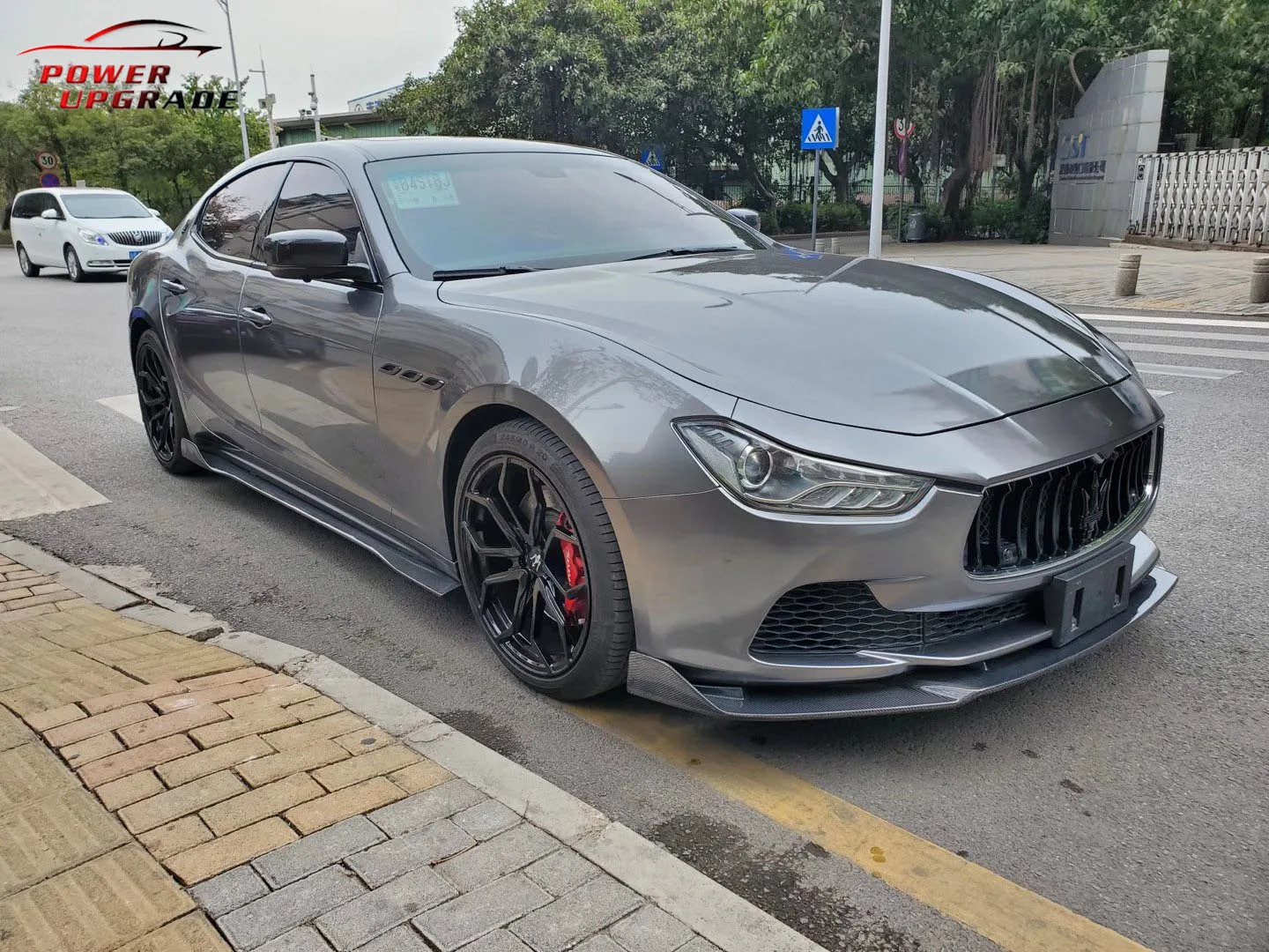 3D Style Accessories Front Bumper Side Skirts Rear Diffuser Rear Spoiler Body Kit For Maserati Ghibli 2018-2020