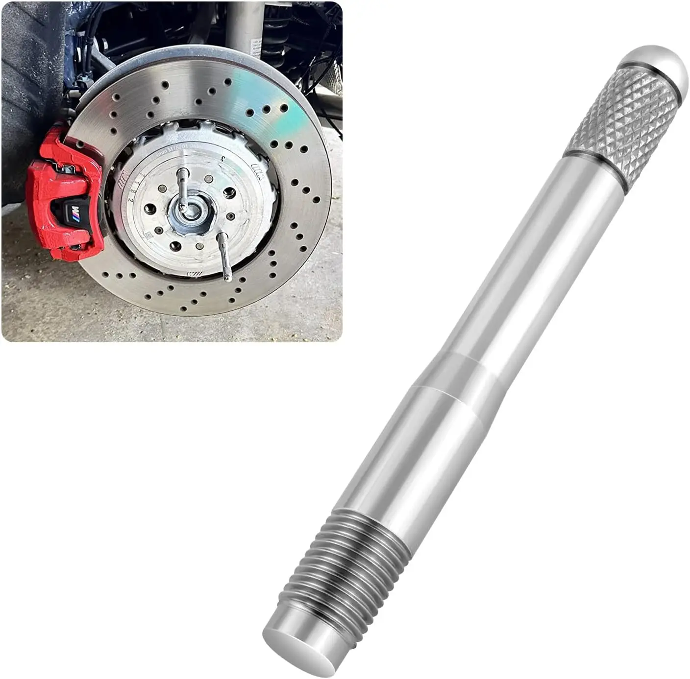 Wheel Alignment Pin, M14×1.5 Car Tire Lug Bolt Mounting Tool,Wheel Hanger Rim Stud Pilot Pin Tire Change Guide Tool for Most Car