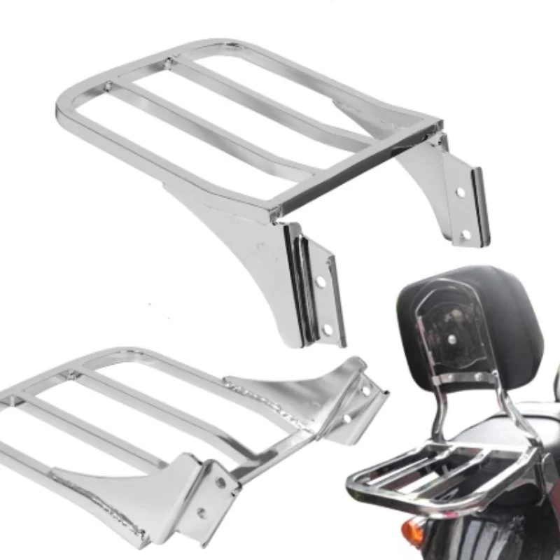 1PCS Motorcycle Black Backrest Sissy Bar Luggage Rack For Harley Sportster XL models XL883 XL1200 Heritage Softail Dyna FLST