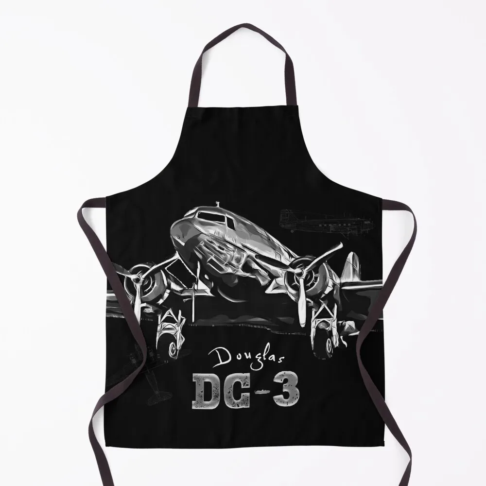 

McDonnell Douglas DC-3 Aircraft Apron Kitchen Supplies Cute Kitchen Accessories Apron