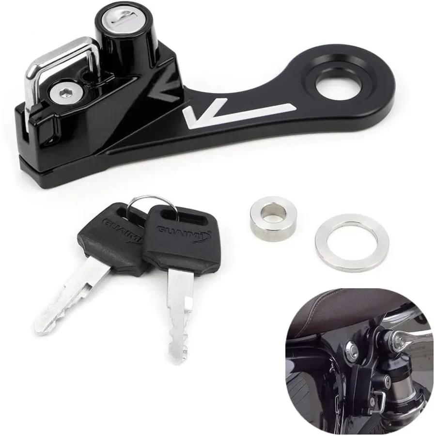 حل أمان مضاد للسرقة لخوذة الدراجة النارية لحماية الخوذة المتوافقة مع Twin Bonneville Thruxton Scrambler Mod #1