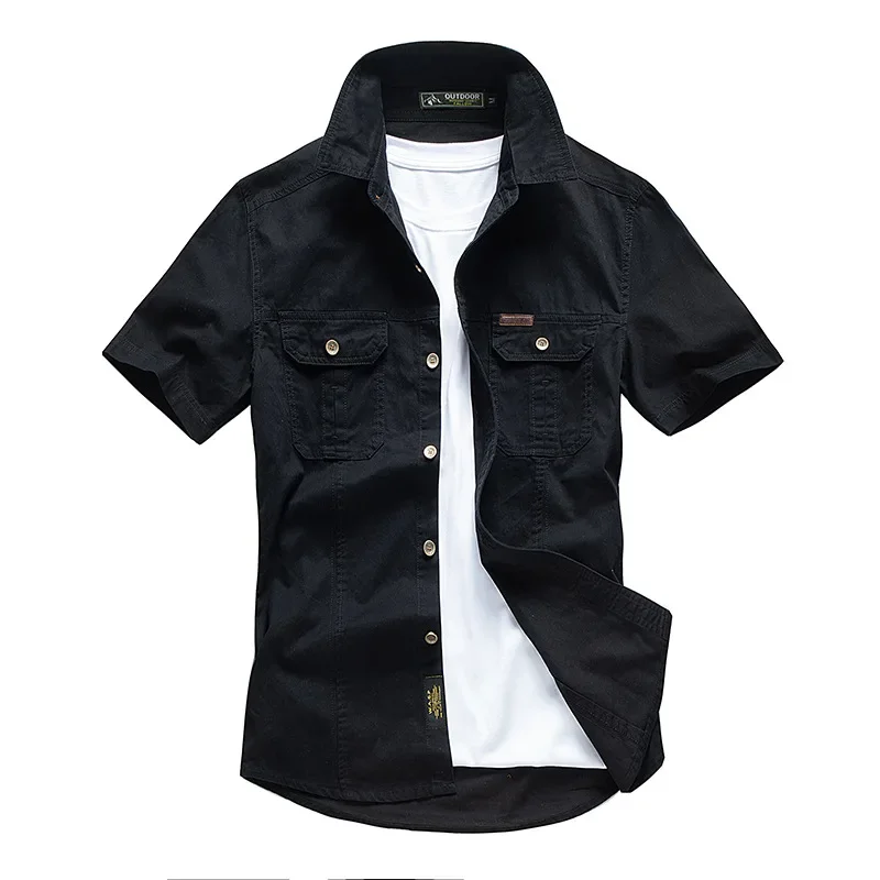 MRMT 2025 Brand New Short Sleeve Shirts Men's Cotton Workwear Shirts Large Size Men's Clothes Tsops  Tshirt Tsops For Male