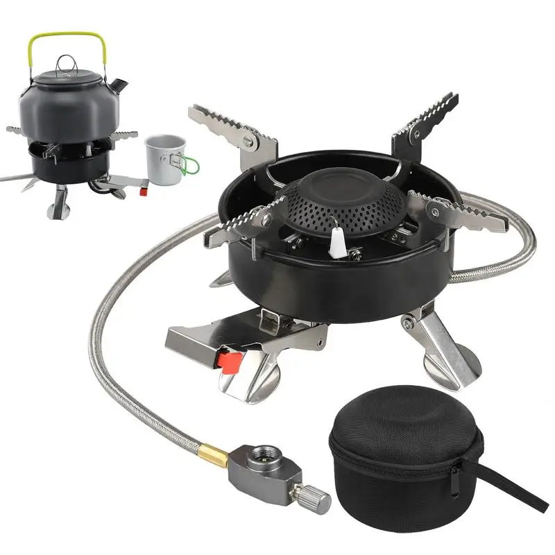 

Portable Cooking Stove Folding Camping Cook Stove Backpacking Stove Compact Windproof Camping Stove Outdoor Windproof Stove For