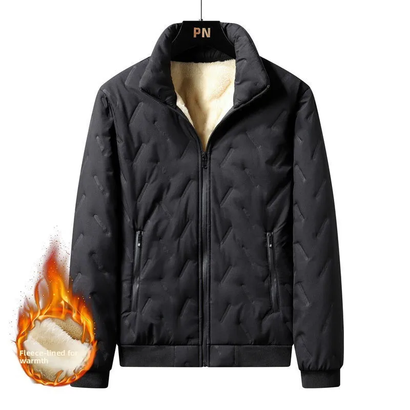 Thiened Lamb Velvet Cotton Jaet Stand Collar Wear Resistant Winter Workwear for Men Warm And Durable Cotton Coat image 3