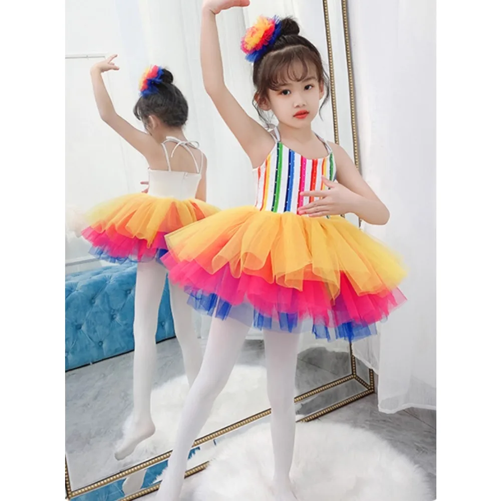 أزياء المسرح حفلة الجنية الأميرة ملابس الأطفال ملابس الاطفال أنيقة عادية توتو فستان الباليه الفتيات فساتين ملابس الرقص