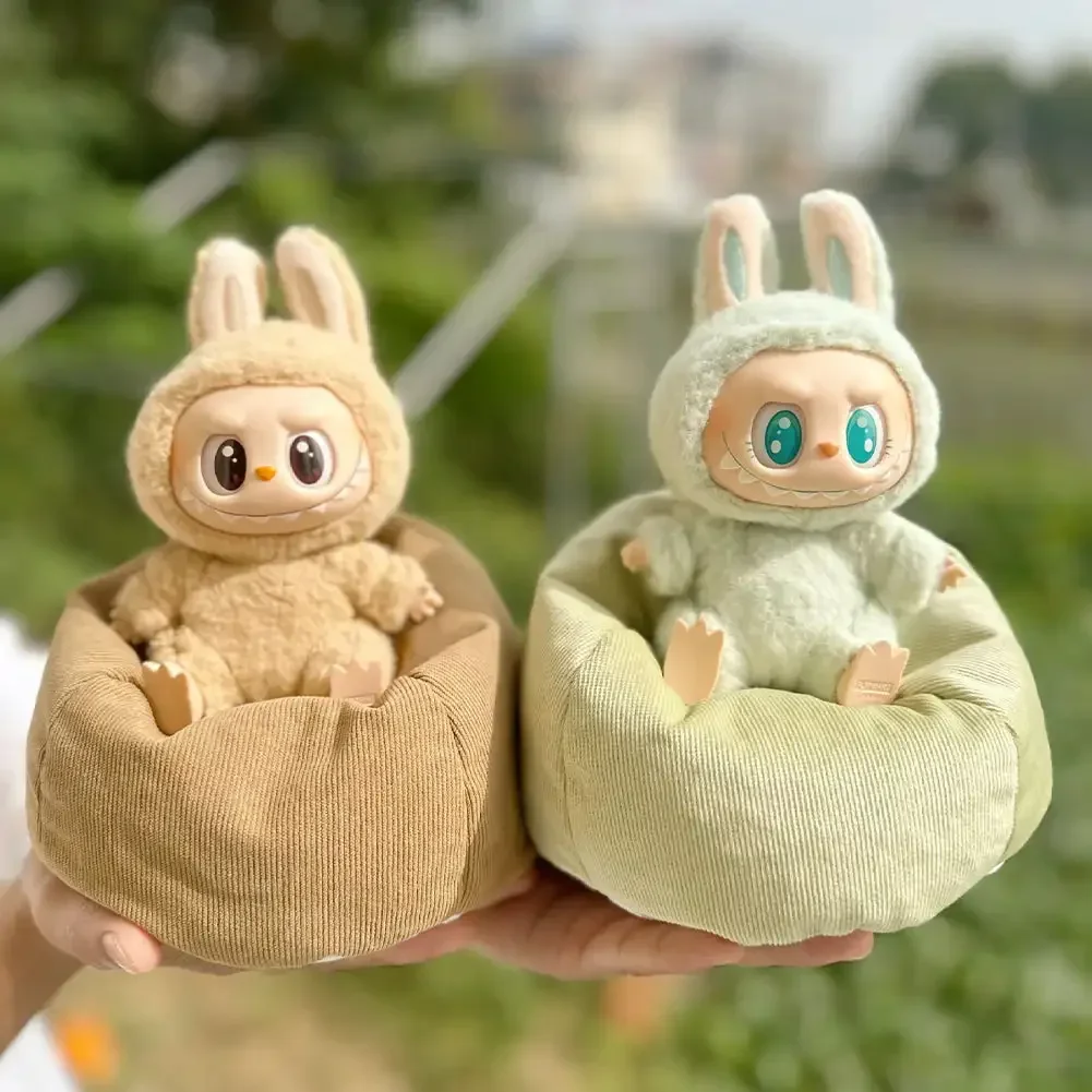 Mini Sofa Bjd Doll Room Decoration For 15-17cm Labubu 2nd Generation Sitting Party Series Doll Sofa Cute Accessories