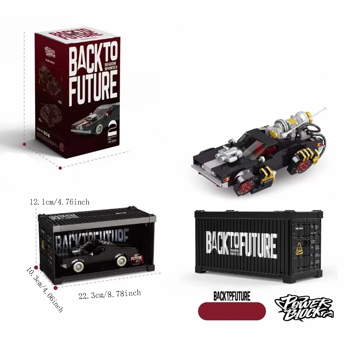 Moc Technic Floating Creative Cyber Car Building Block Set Container Display Box Boys' Toy Christmas Birthday Gift Decorative Ornament Puzzle Shadow Speed Flow Silver Wings