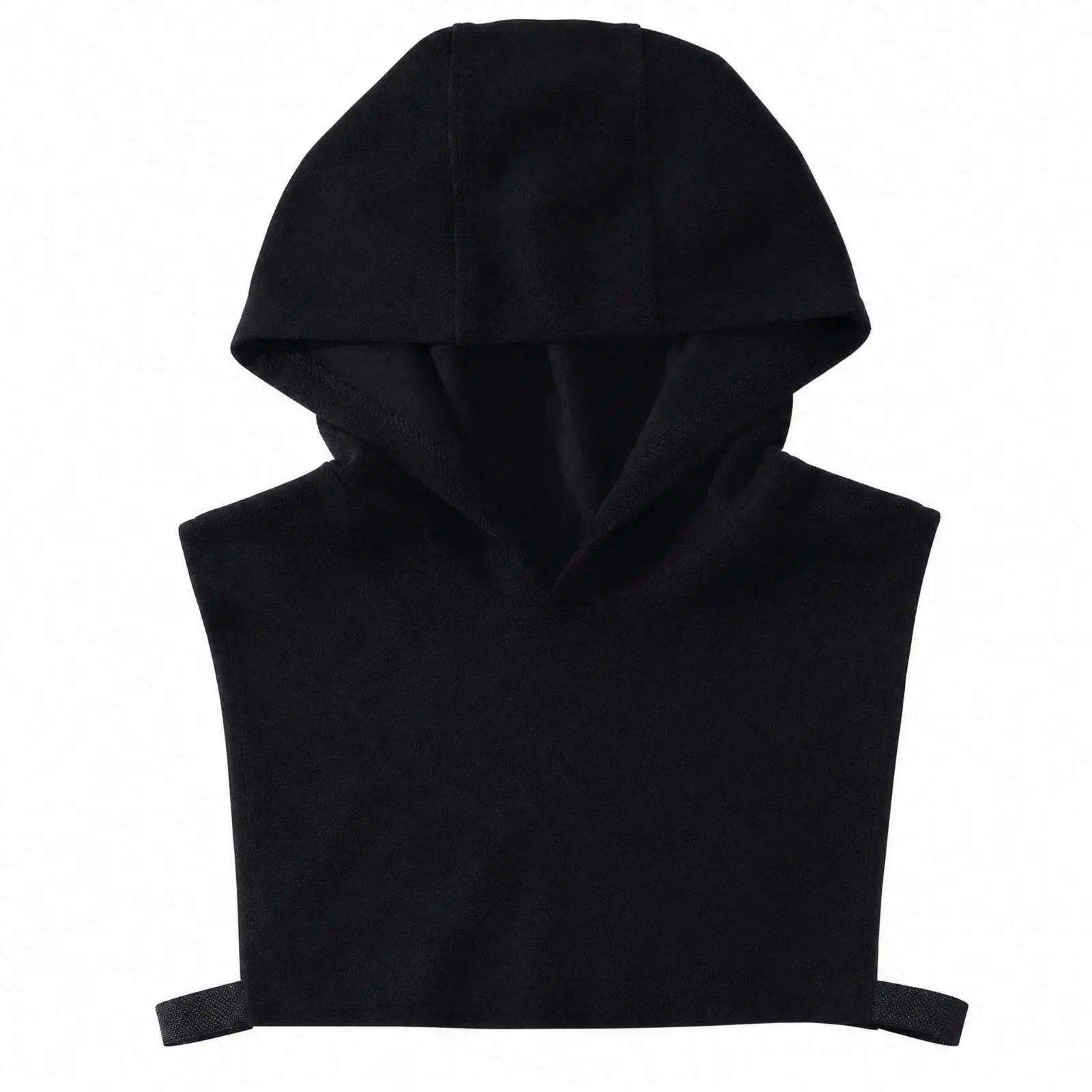 Women Sleeveless Polyester Hooded Collar Vest for Shirts Sweaters Outerwear Open Armholes Neat Stitch Casual Daily view 2