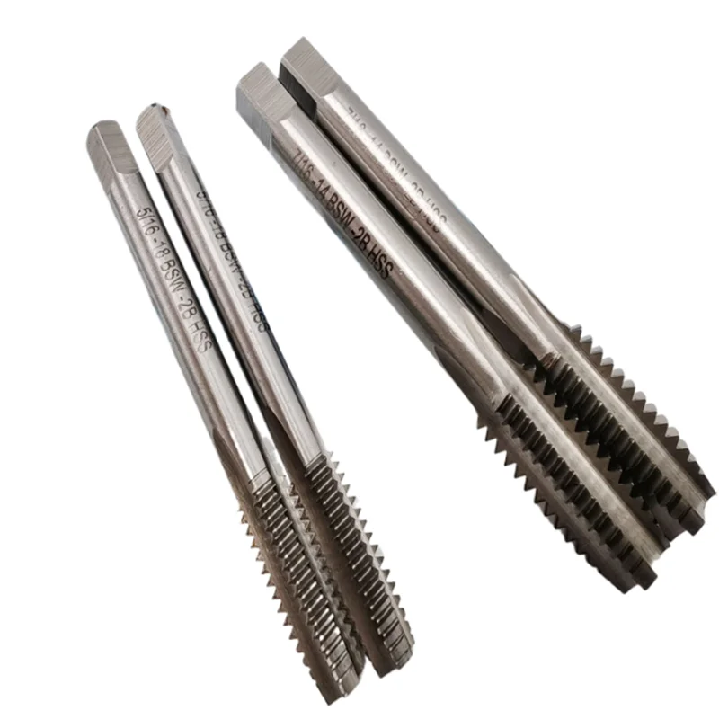 2pcs BSW55 ° British Wyeth thread tap and die set, used as a tool for repairing internal and external threads in machine tools