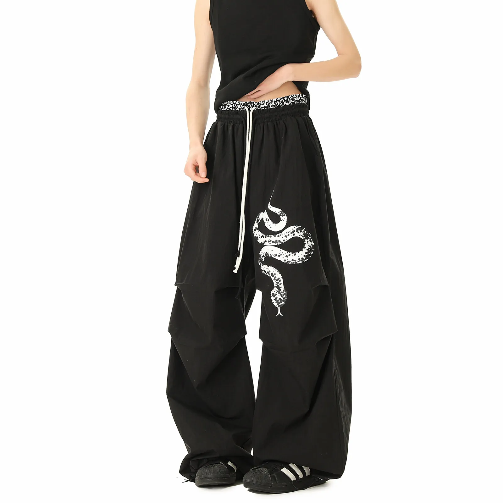 Gothic Stil Snake Print Cargo Hosen frauen Street Dance Casual Alle-spiel frauen Jogginghose Neue Sommer Mode hosen Frau
