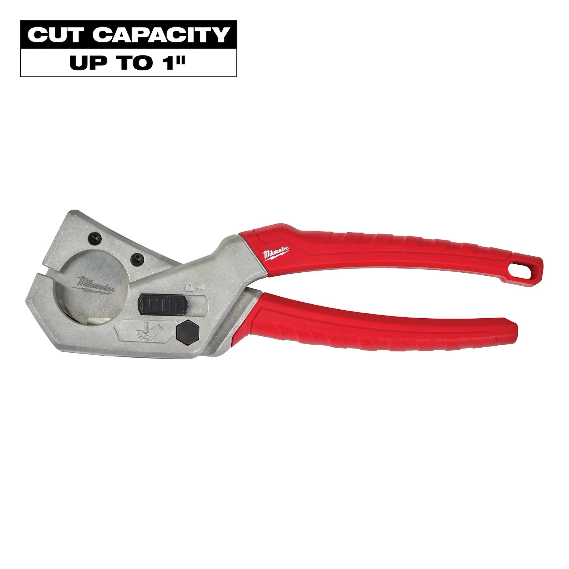 Milwaukee 48-22-4204 Ratchet PVC Pipe Cutter 1" Capacity Burr-Free Clean Cut for PVC CPVC PEX Plumbing Irrigation DIY Repair view 5