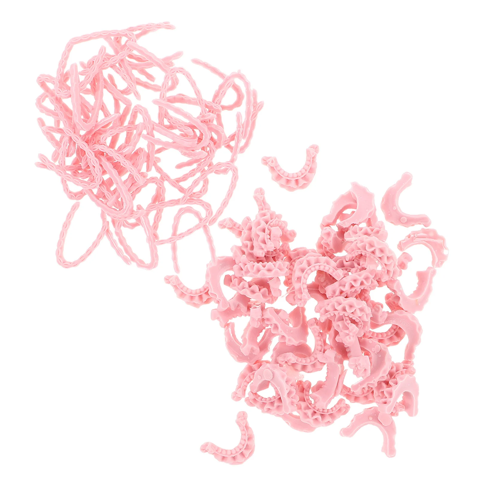 

100Pcs 3D French Tips Nails Charms Double Layer Skirt Design Easy Wear DIY Nail Art Accessories French Tips Nails Charms