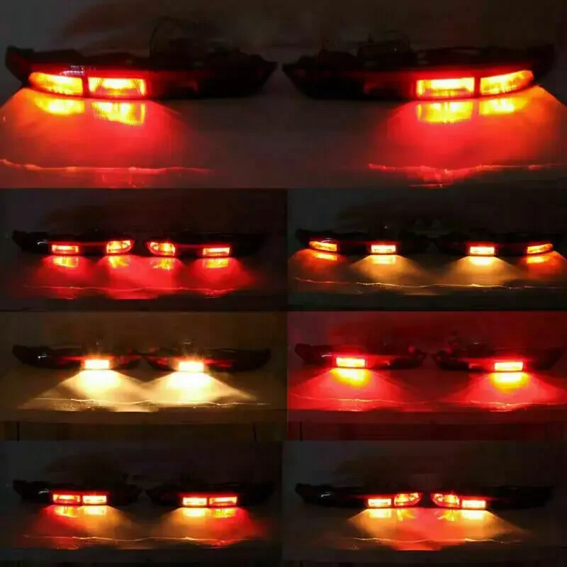 MAGICKIT Right Rear Reflector Bumper Stop Brake Fog Tail Light Lamp For Audi Q5 2018-2021 European version only CAR Accessories