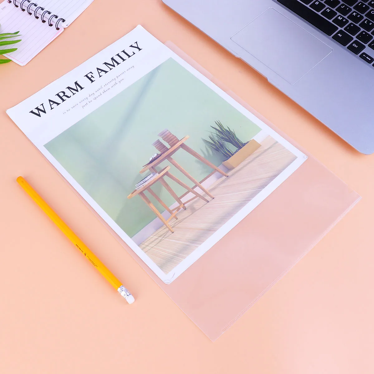 

20pcs Clear Document A4 Size Lightweight PP Material Office School File Organizer Transparent Plastic File Folder Moisture