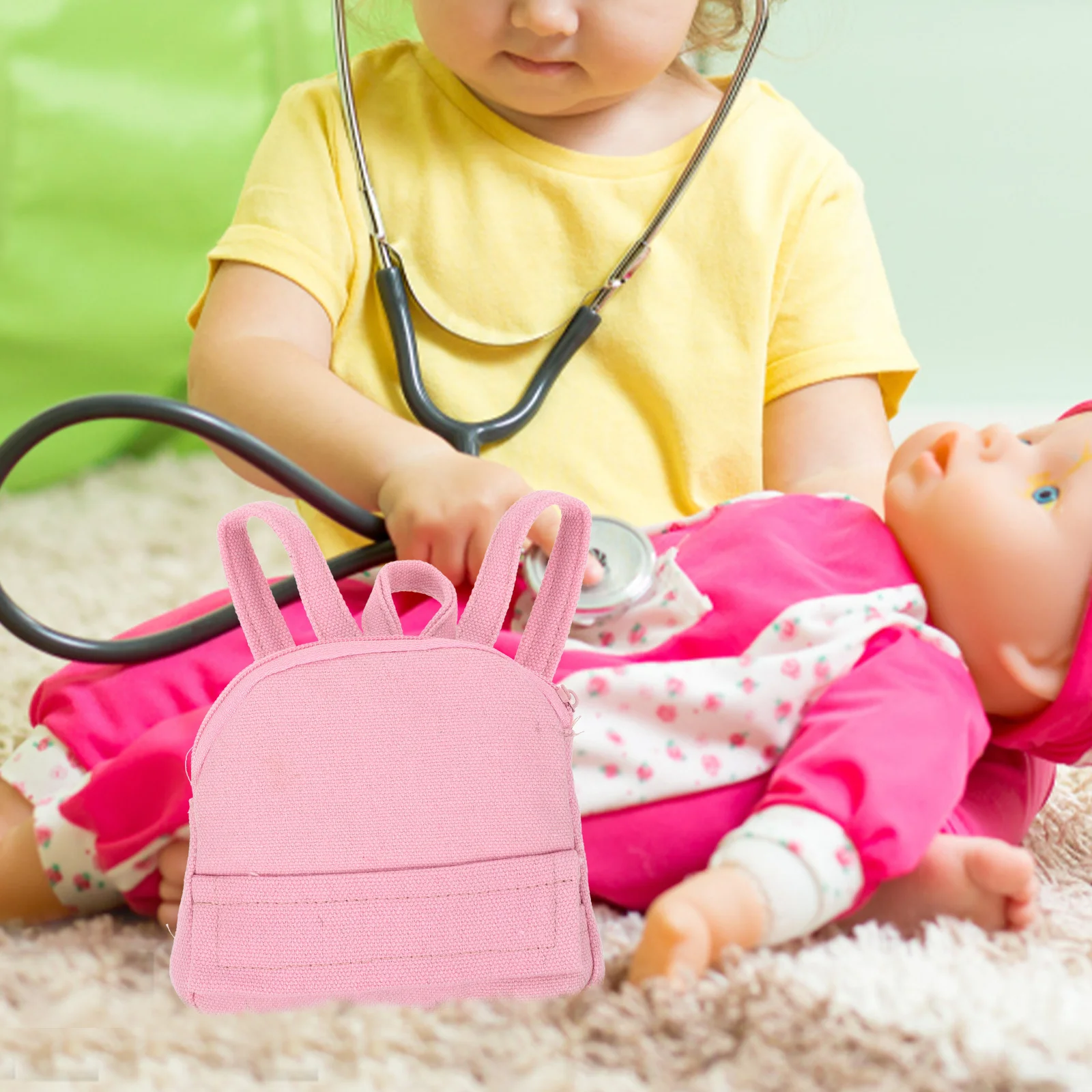 1 stks Mini 18 Inch Kleine Schooltas Stijlvolle Accessoires Dress Up Gift Miniatuur Rugzak Voor Meisjes Rugzak Mini School