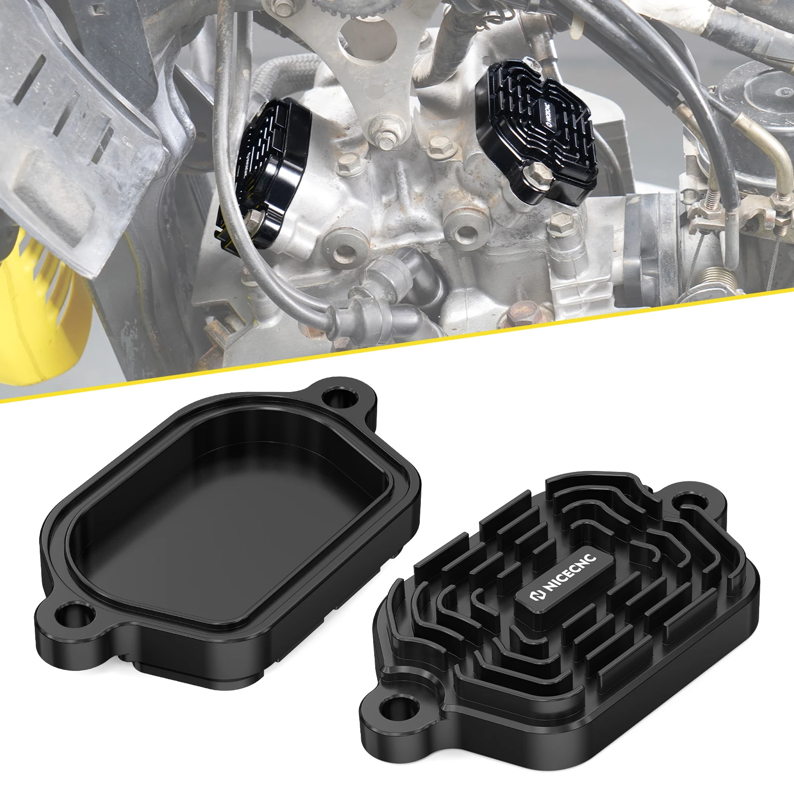 

For Suzuki DR650S DR650SE Finned Valve Covers for Suzuki DR650S DR650SE DR650 S SE 1996-2018 2019 2020 2021 2022 2023 2024