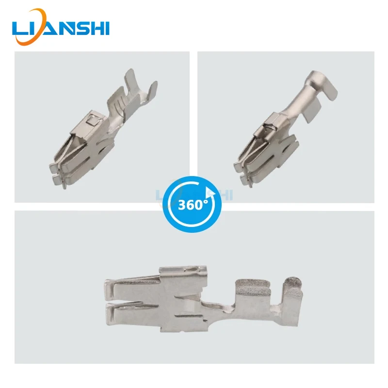100pcs terminal 927833-2 four lobe spring DJ6218B-E6.3B 926965-1