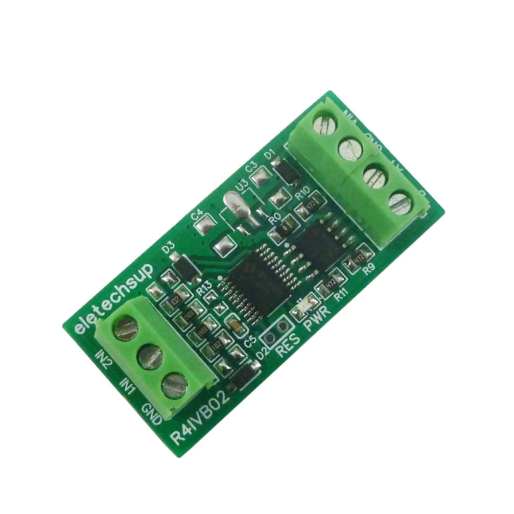 2CH Highly Integrated (12Bit ADC/Operational Amplifier/Voltage Reference) 4-20MA 0-5V 10V RS485 Modbus Collector Module