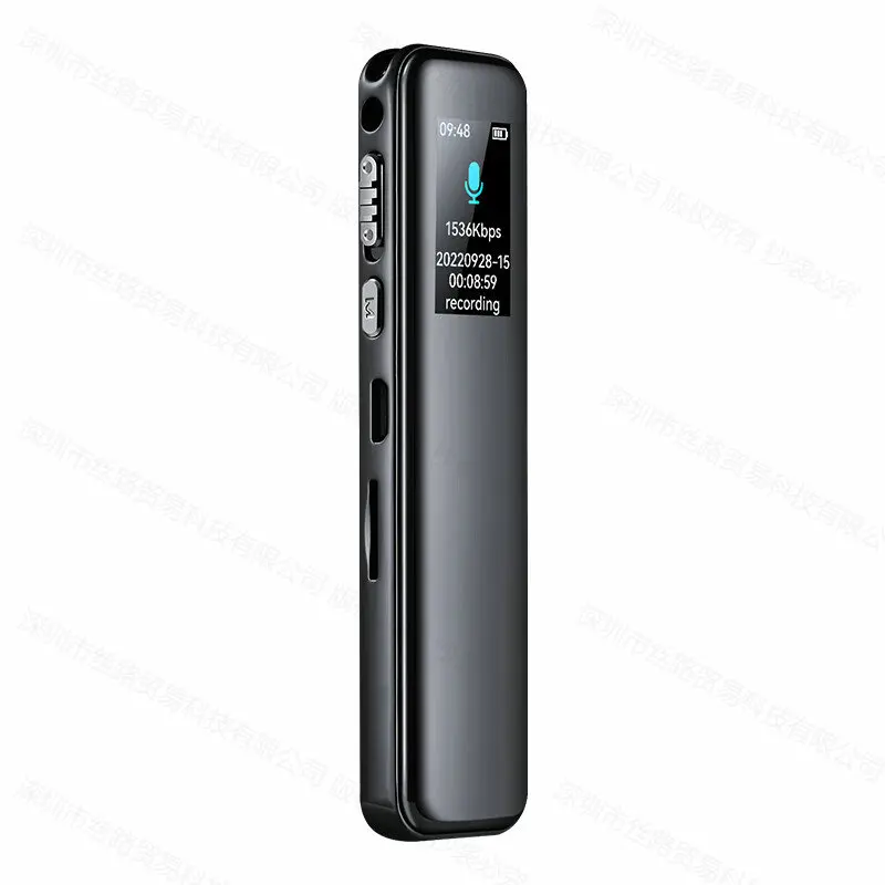 

R10 2.5D Curved Screen HD 1536kbps WAV Digital Voice-activated Recorder Stereo MP3 Music Play Timed Recording Dictaphone