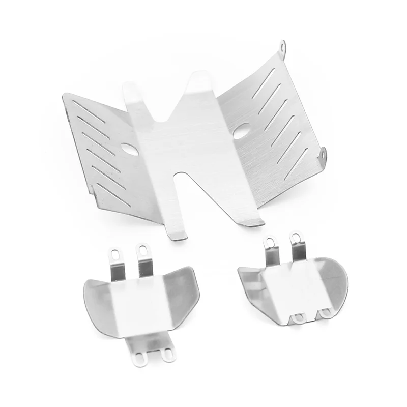 SANQ RC Kit Pelindung Logam Sasis Kartu Pelindung Baja Tahan Karat Peningkatan Mobil RC untuk Aksesori Peningkatan Mobil RC TAMIYA CC02