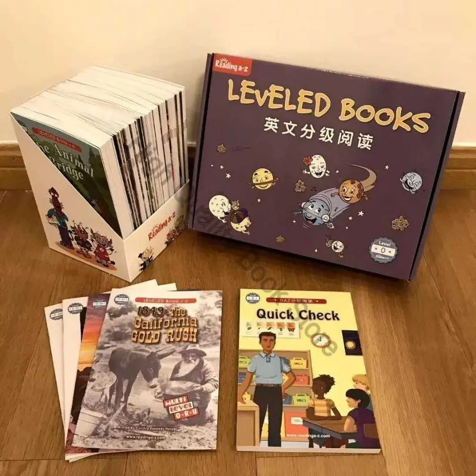 RAZ O/P/Q/S Levels Exquisite Gift Box Translation Manual + Exercise Book High-quality Children Reading for Kids English