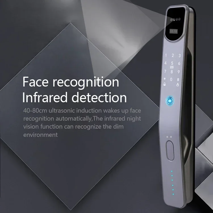 3D Face Intelligent Recognition Home Automatic Tuya App Biometric ID Password Digital Fingerprint Smart Door Locks