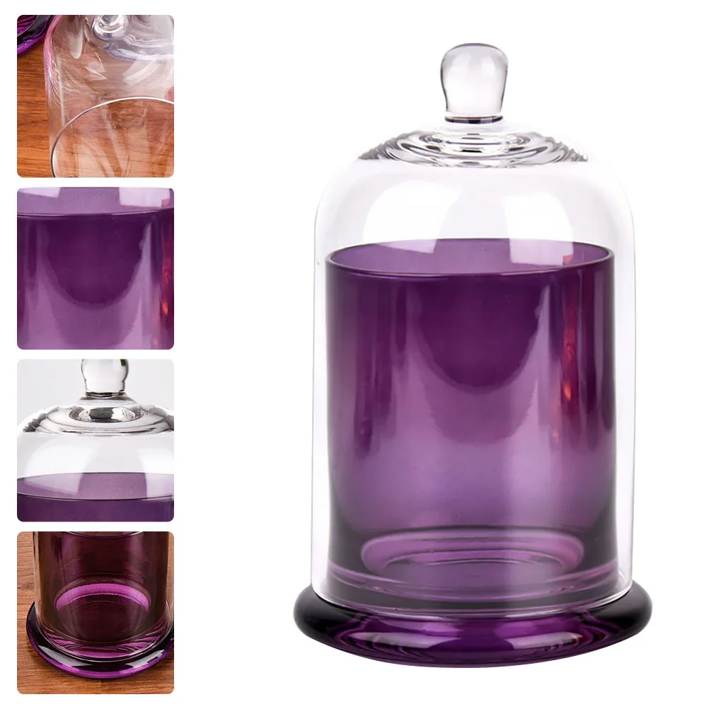 

1Set Aroma Wax Cover Glass Transparent Cup Home Decor Adornment for Wedding Gift Decoration