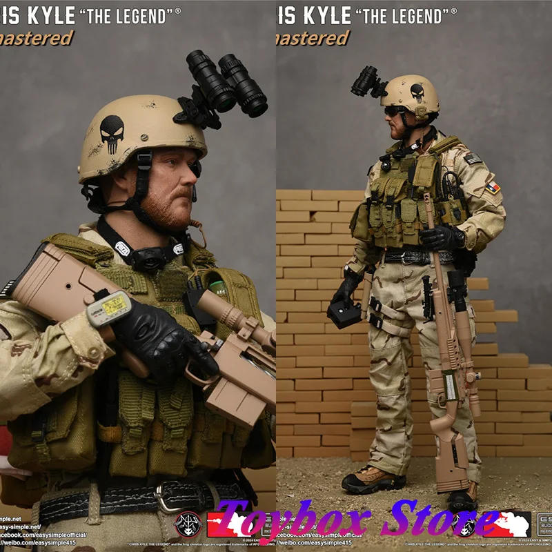 

Easy&Simple CK002R Normal Version CK002DX Luxury Edition Remastered Chris Kyle The Legend Sniper Delicate 12" Full Set Soldier