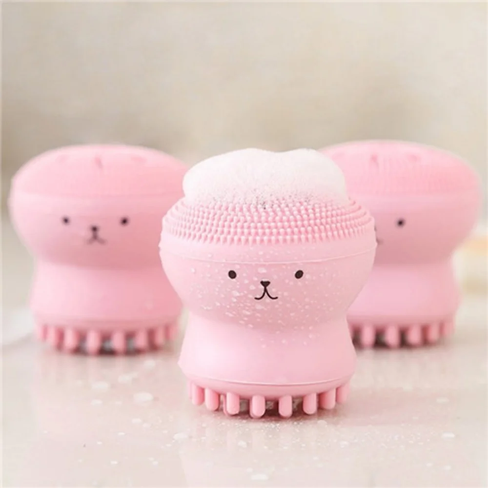 Siliconen Gezicht Reinigingsborstel Octopus Facial Diepe Porie Huidverzorging Scrub Cleanser Massage Peeling Schone Borstel Gezichtsverzorging Tool