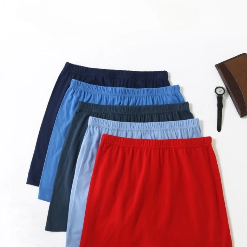 

Men's Middle-Aged and Elderly Cotton Boxers Loose Fit Large Size All-Cotton Underwear Shorts for Seniors